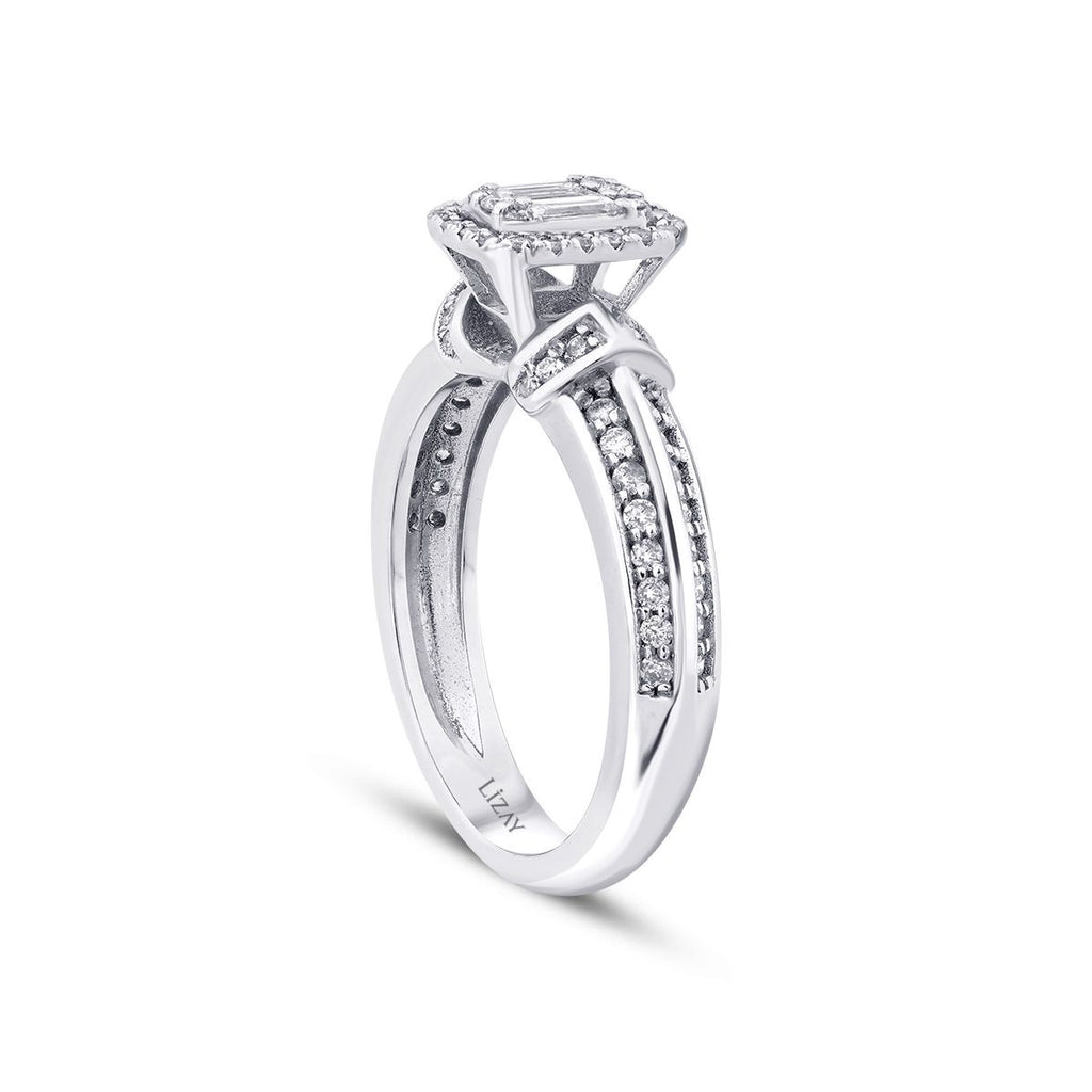 0.52 Carat Diamond Baguette Ring