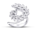 0.52 Carat Diamond Leaf Trend Ring
