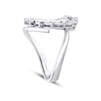 0.52 Carat Diamond Leaf Trend Ring
