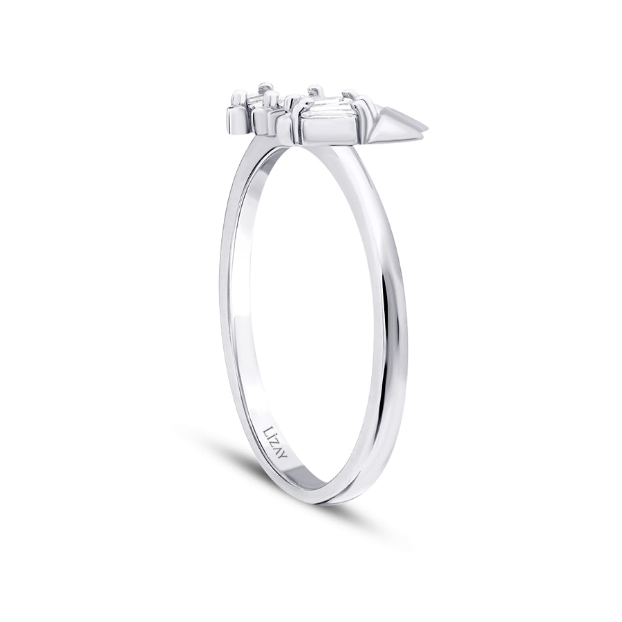 0.10 Carat Diamond Baguette Trend Ring