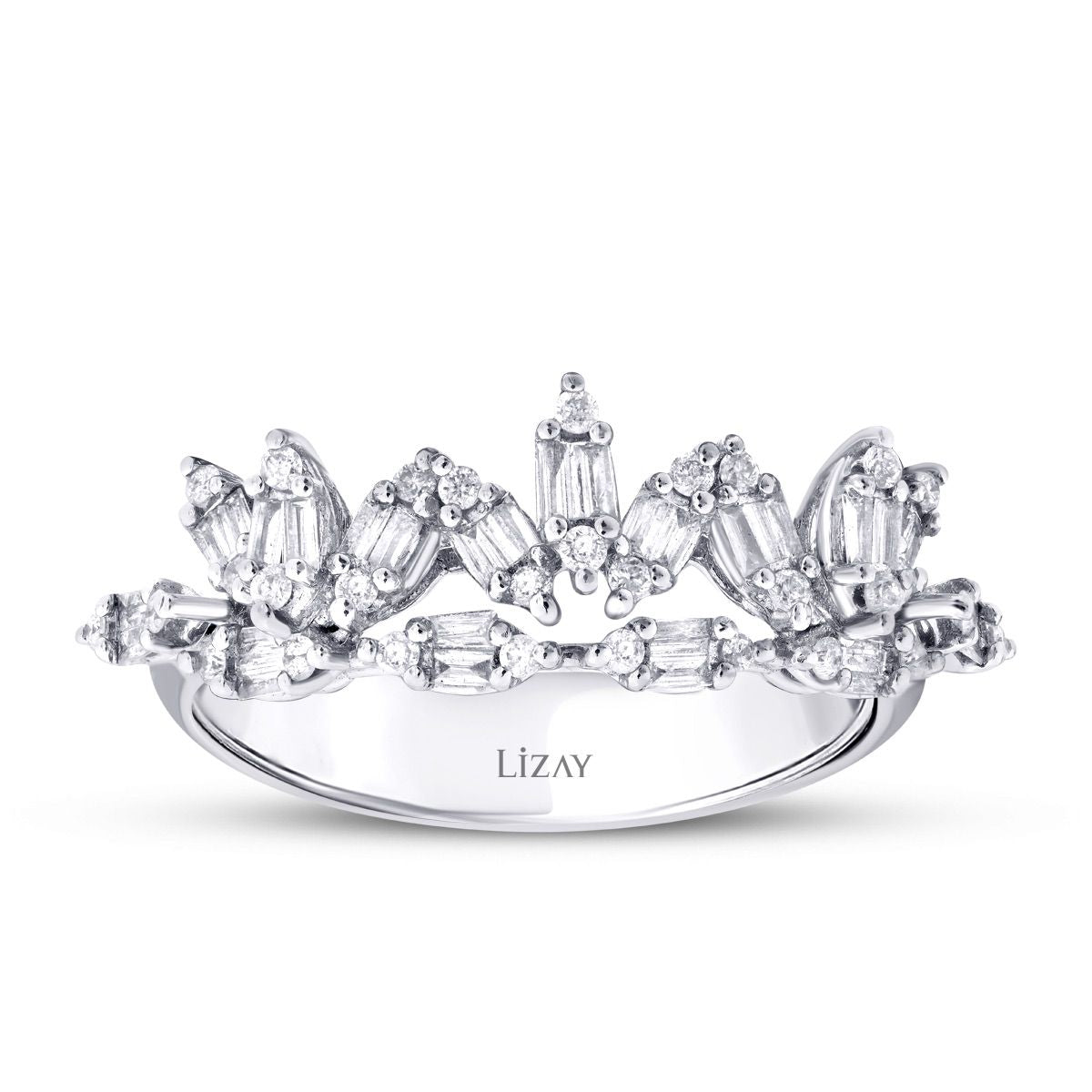 0.41 Carat Diamond Baguette Ring