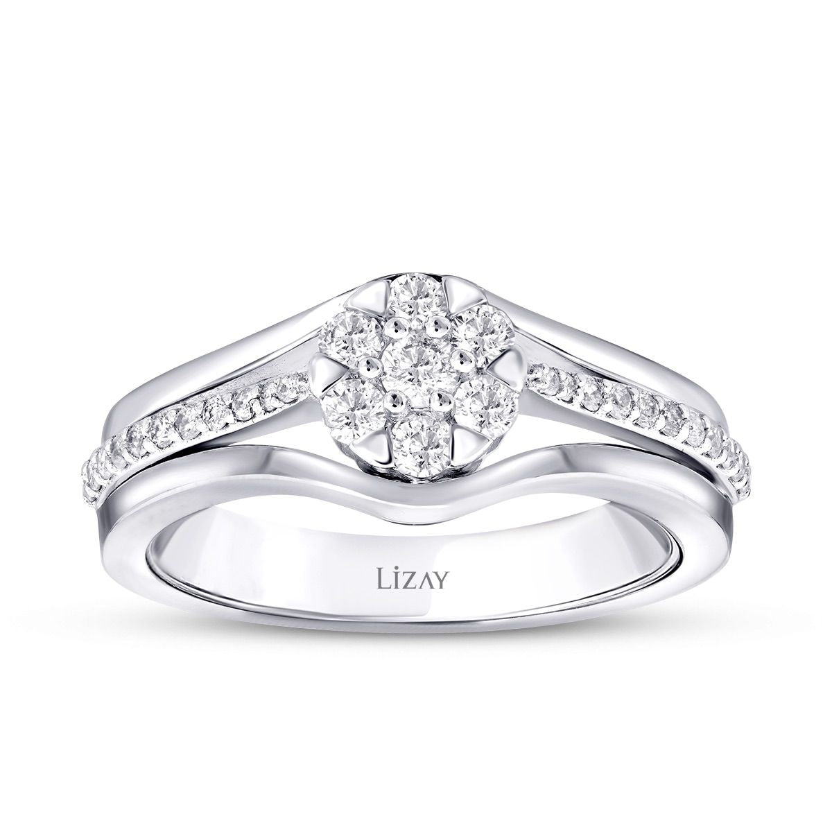 0.43 Carat Diamond Round Stone Ring