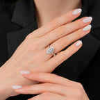 0.65 Carat Diamond Baguette Pear Ring