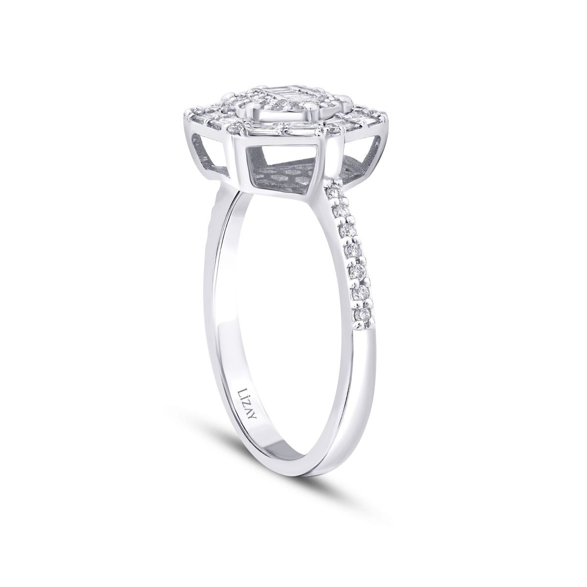 0.34 Carat Diamond Baguette Ring