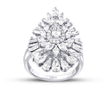 1.91 Carat Diamond Baguette Stone Pear Ring