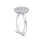 0.50 Carat Diamond Baguette Stone Round Ring