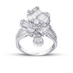 1.34 Carat Diamond Baguette Trend Ring