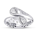 0.64 Carat Diamond Spiral Thick Ring