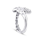 0.64 Carat Diamond Spiral Thick Ring