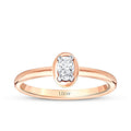 0.26 Carat Diamond Oval Solitaire Ring