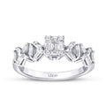 0.50 Carat Diamond Cross Trend Ring
