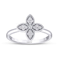 0.15 Carat Diamond Clover Ring