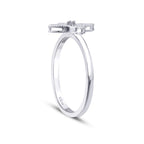 0.15 Carat Diamond Clover Ring