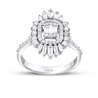 0.68 Carat Diamond Baguette Trend Ring