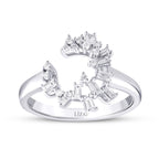 0.28 Carat Diamond Baguette Trend Ring