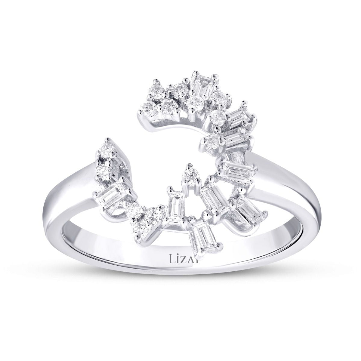 0.28 Carat Diamond Baguette Trend Ring