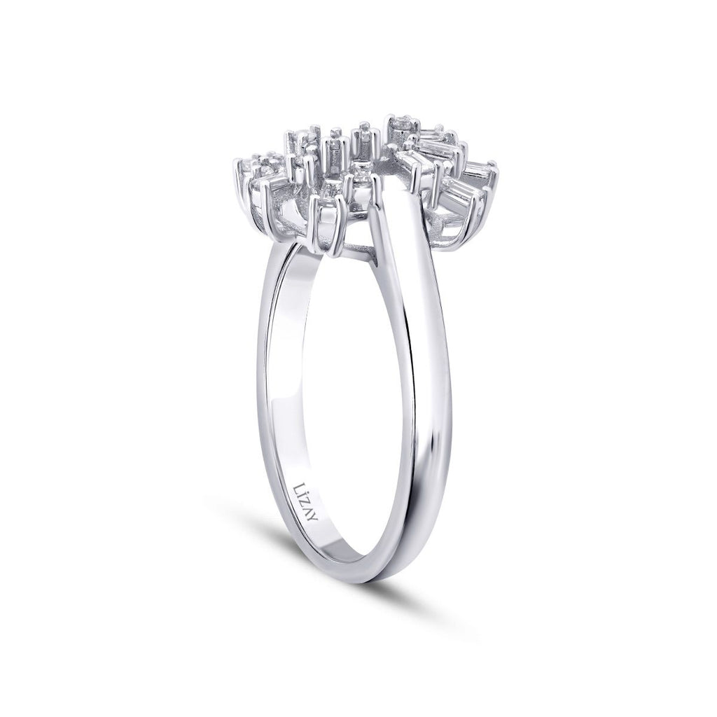 0.28 Carat Diamond Baguette Trend Ring