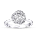 0.28 Carat Diamond Round Detailed Ring