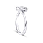0.28 Carat Diamond Round Detailed Ring