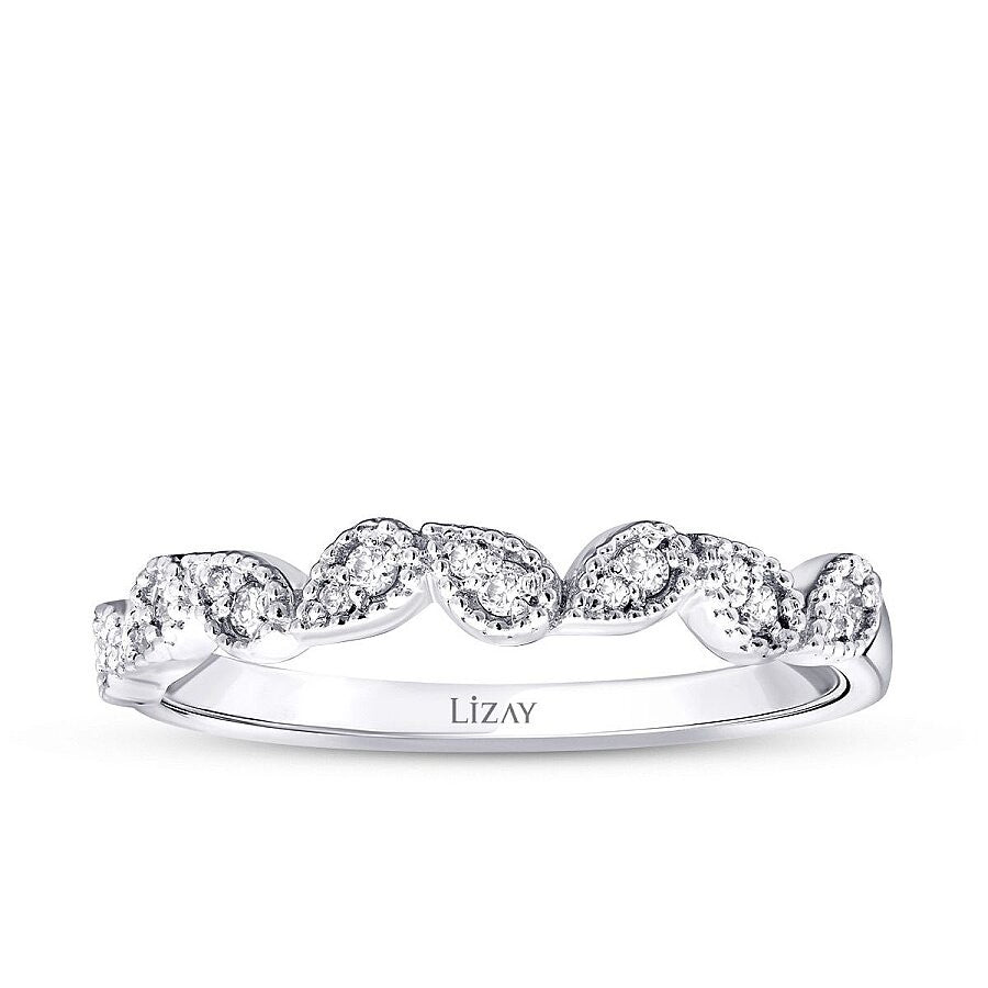 0.11 Carat Diamond Round Stone Trend Ring