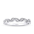 0.11 Carat Diamond Round Stone Trend Ring