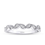 0.11 Carat Diamond Round Stone Trend Ring