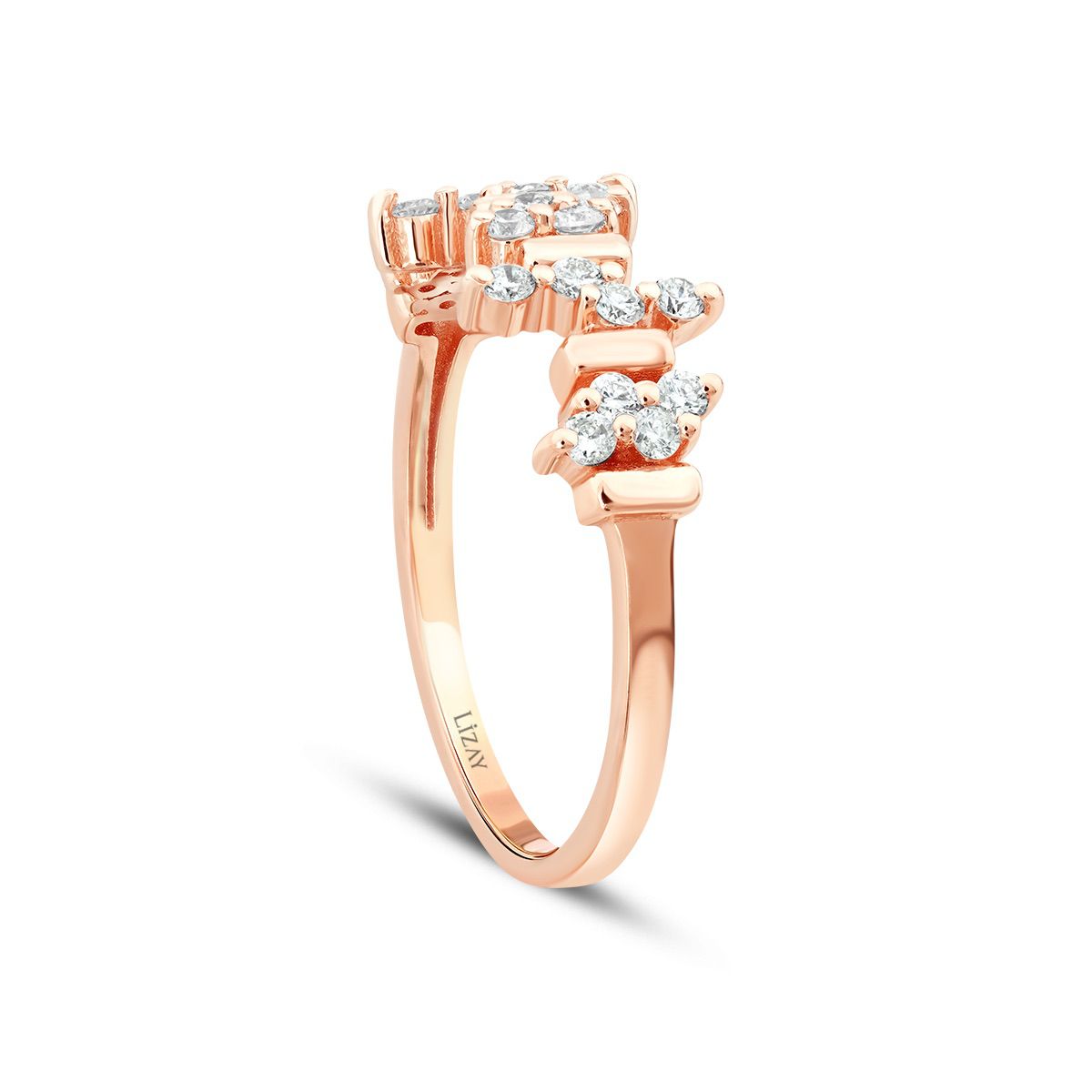0.28 Carat Diamond Asymmetric Trend Ring