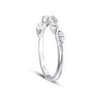 0.14 Carat Diamond Wave Detailed Trend Ring
