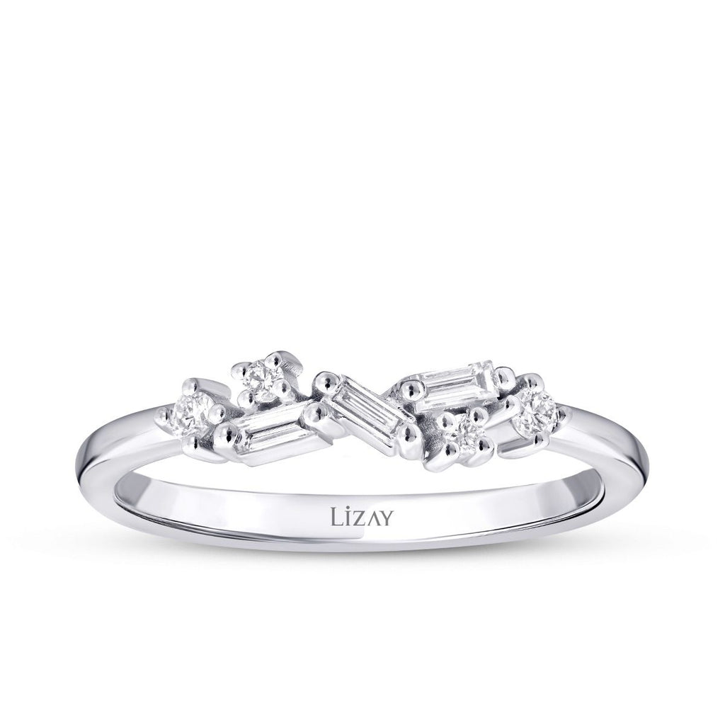 0.16 Carat Diamond Asymmetric Trend Ring