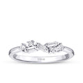 0.16 Carat Diamond Asymmetric Trend Ring