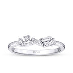 0.16 Carat Diamond Asymmetric Trend Ring