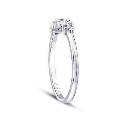0.16 Carat Diamond Asymmetric Trend Ring