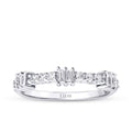 0.34 Carat Diamond Baguette Detailed Ring