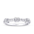 0.34 Carat Diamond Baguette Detailed Ring