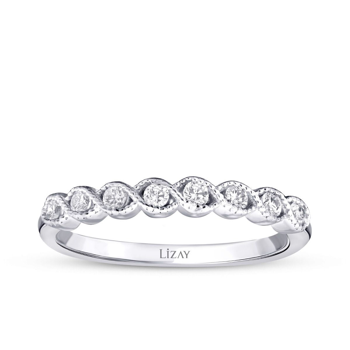 0.19 Carat Diamond Stone Row Trend Ring