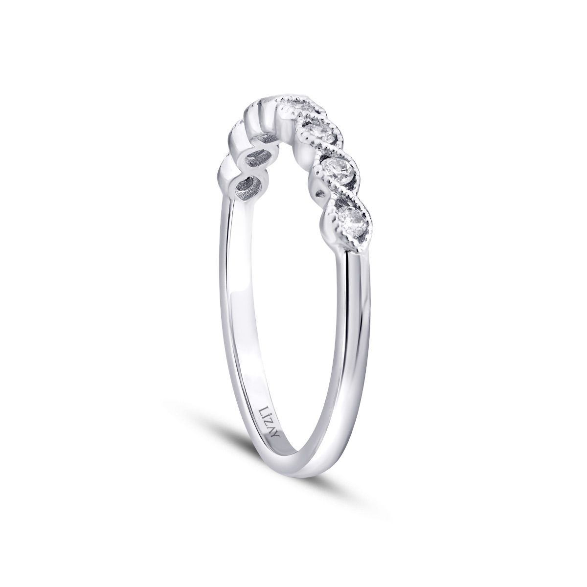 0.19 Carat Diamond Stone Row Trend Ring