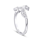 0.26 Carat Diamond Pear  Pattern Ring