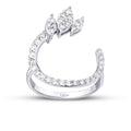 0.52 Carat Diamond Round Detailed Ring