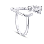 0.52 Carat Diamond Round Detailed Ring