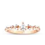 0.22 Carat Diamond Pear Solitaire Ring
