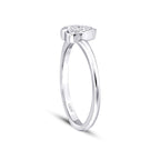 0.09 Carat Diamond Heart Ring