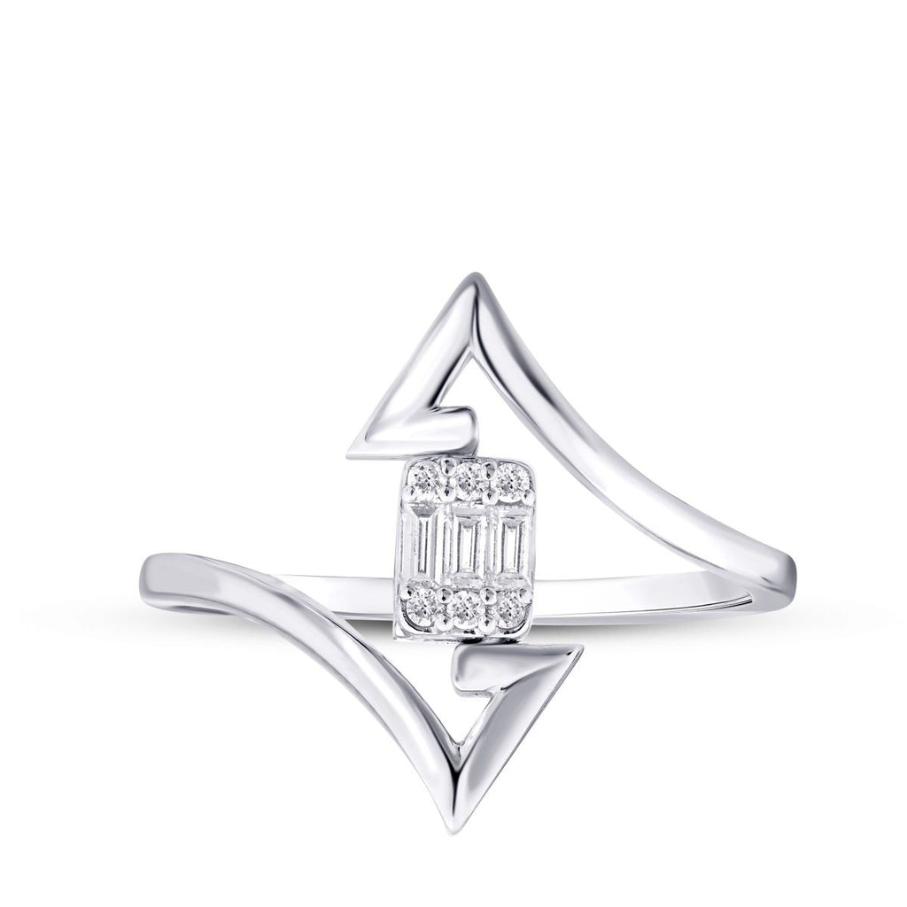 0.13 Carat Diamond Baguette Ring