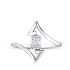 0.13 Carat Diamond Baguette Ring
