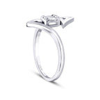 0.13 Carat Diamond Baguette Ring