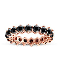 1.80 Carat Black Stone Eternity Ring