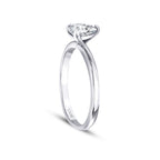0.10 Carat Diamond Pear Solitaire Engagement Ring