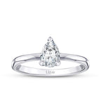 0.70 Carat Diamond Pear Solitaire Engagement Ring
