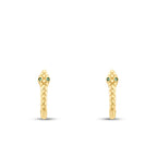 Gold Snake Hoop Earrings