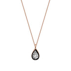 0.02 Carat Diamond Pear Necklace