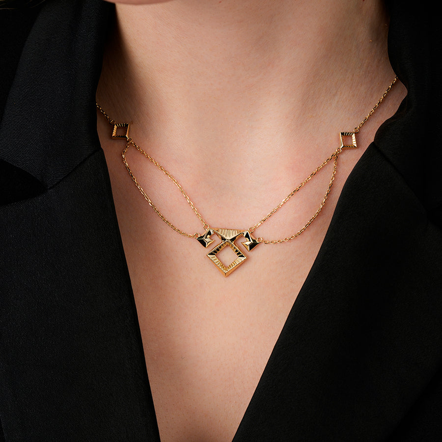 Gold Necklace with Elibelinde Motif